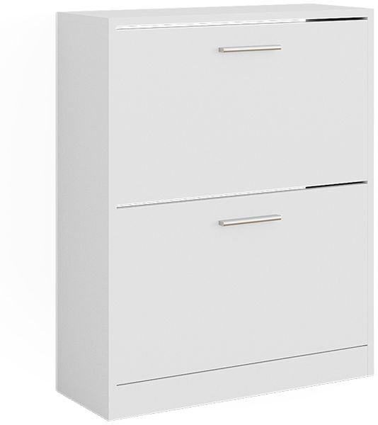 Schuhschrank Gizmo Weiß 59 x 72.5 cm 2 Fächern Vicco
