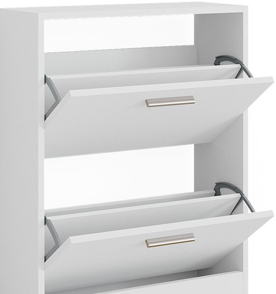 Schuhschrank Gizmo Weiß 59 x 72.5 cm 2 Fächern Vicco Bild 6