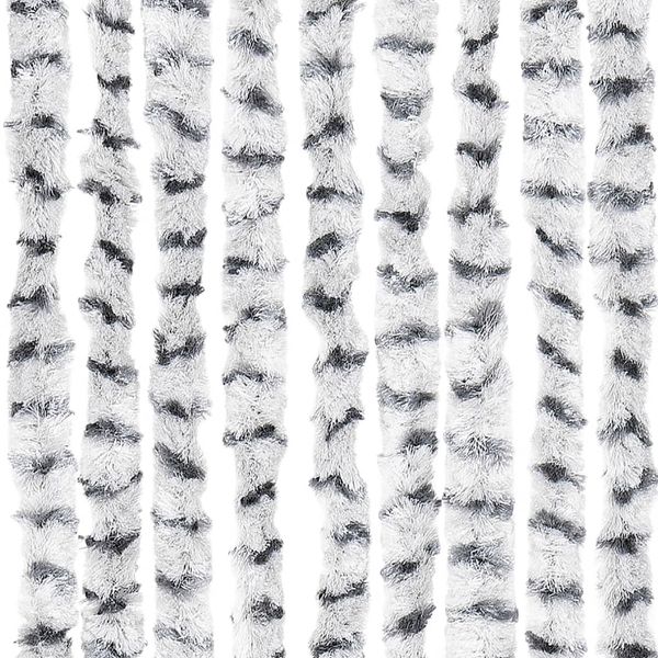 vidaXL Insektenschutz-Vorhang Hell- und Dunkelgrau 90x220 cm Chenille 325455 Bild 6