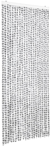 vidaXL Insektenschutz-Vorhang Hell- und Dunkelgrau 90x220 cm Chenille 325455