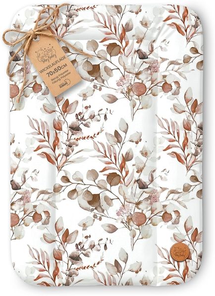 Wickelauflage Wickelunterlage abwaschbar und wasserdicht 70x50 cm - Wickelmatte zum Auflegen auf Wickeltisch Wickelaufsatz Wickelkommode oder Waschmaschine Oeko-Tex70x50 Blätter