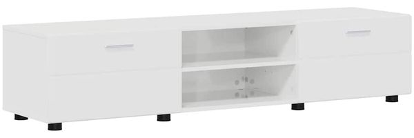 vidaXL TV-Schrankset mit Tür FLORIN 3 pcs Hochglanz Weiß Holzwerkstoff 3397958 Bild 6