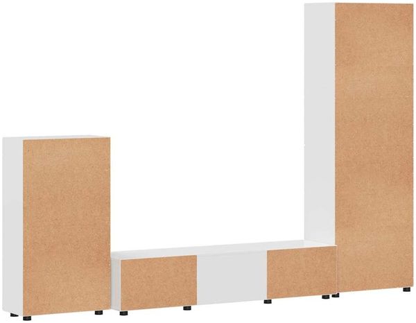 vidaXL TV-Schrankset mit Tür FLORIN 3 pcs Hochglanz Weiß Holzwerkstoff 3397958 Bild 10