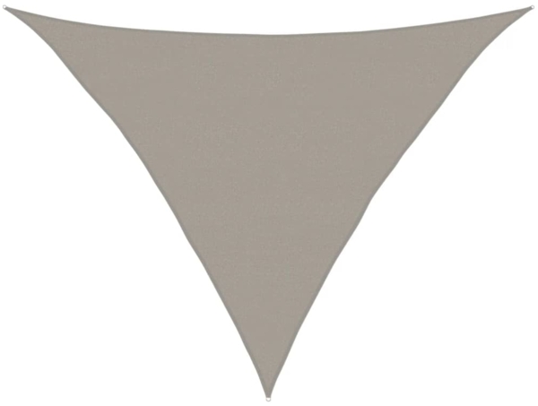 vidaXL Sonnensegel 160 g/m² Dreieckig Hellgrau 5x5x6 m HDPE 4002012