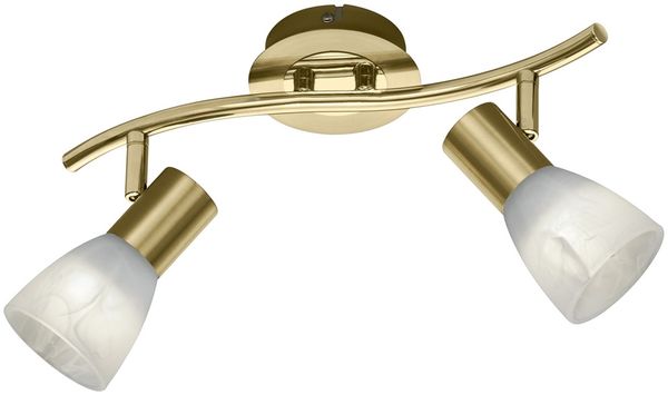 Modischer 12 Watt LED Strahler in Messing matt Bild 2