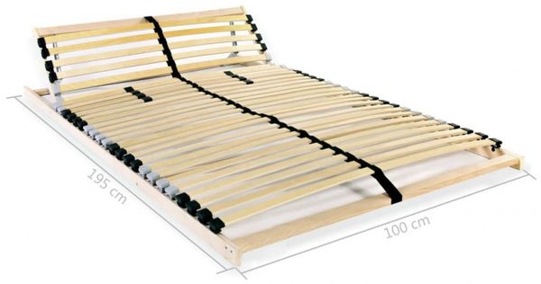 vidaXL Lattenrost mit 28 Latten 7 Zonen 100x200 cm 246452 Bild 7