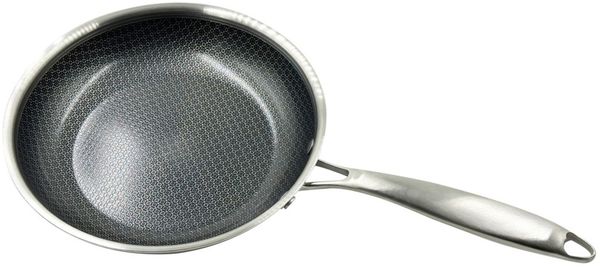 EDS Edelstahlpfanne PARMA 24 cm mit Wabenboden – hochwertige Bratpfanne für alle Herdarten inkl. Induktion, langlebig, hitzebeständig und ideal für Fleisch, Gemüse und Pfannengerichte