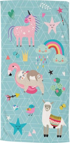 Good Morning Mikrofaser Strandtuch Liegetuch 75 X 150 cm Moody blau