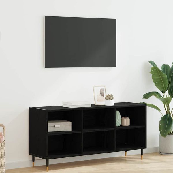 vidaXL TV-Schränk Schwarz Eichen-Optik 103,5 x 30 x 50 cm 881922