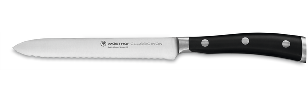 Wüsthof Classic Ikon Aufschnittmesser 14 cm | mit Wellenschliff