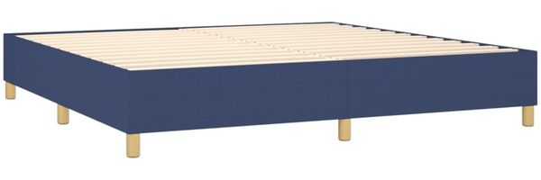 Boxspringbett Blau 200x200 cm Stoff [3120991] Bild 4