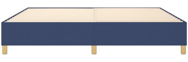 Boxspringbett Blau 200x200 cm Stoff [3120991] Bild 5