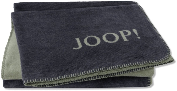 JOOP Wohndecke Melange Doubleface Größe 150x200 cm Navy Olive