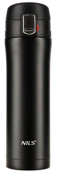 Nils Thermobecher Thermoflasche Trinkflasche 500ml mit Auslaufsicherung, isolierend und mit Auslaufsicherung
