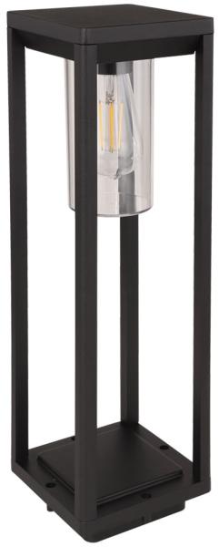 Stehleuchte, ALU, schwarz-matt, klar, H 50 cm