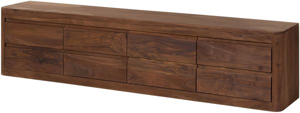 TV-Board Sheesham 220x40x50 smoked cherry gebeizt TORONTO #166