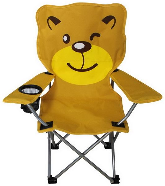LEX Linder Exclusiv Anglersessel für Kinder mit Getränkehalter MC2504 Motiv: Bär