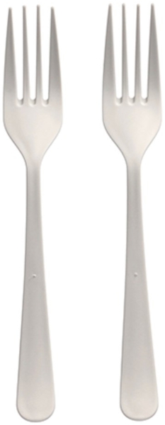 100 "Circulware" Mehrweg-Gabeln PP-MF 19 cm weiss "Gaia" extra stabil, in Spenderbox