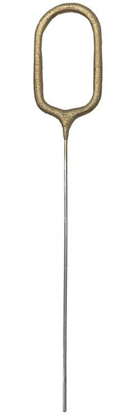 partydeco Tortenstecker, Wunderkerze Geburtstag 15cm Zahl 0 Gold 1 Stück