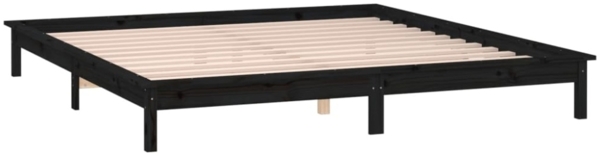 Massivholzbett mit LEDs Schwarz 120x190 cm 4FT Small Double [820645] Bild 7