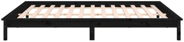 Massivholzbett mit LEDs Schwarz 120x190 cm 4FT Small Double [820645] Bild 5