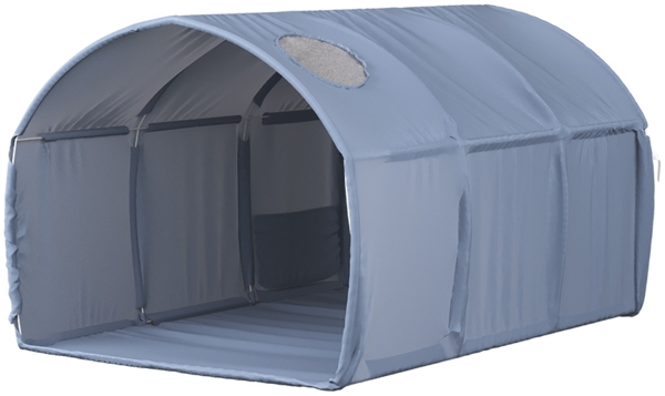 Tunnelzelt Kubby Blau 100 x 80 cm mit Fenster Vitalispa
