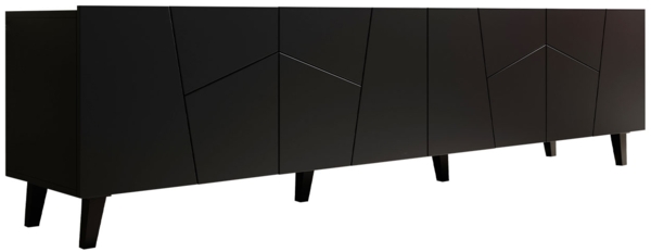 TV-Lowboard 'Eloris' schwarz