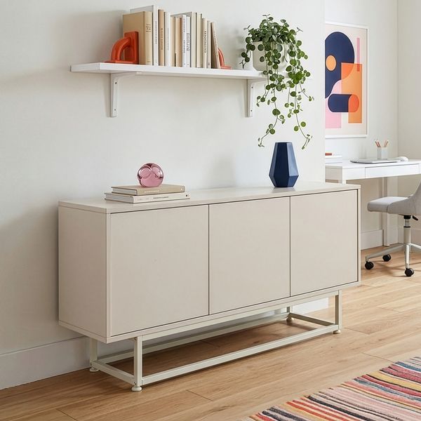 Lowboard Boxholm 120x30x55 cm Sandfarben [en. casa]
