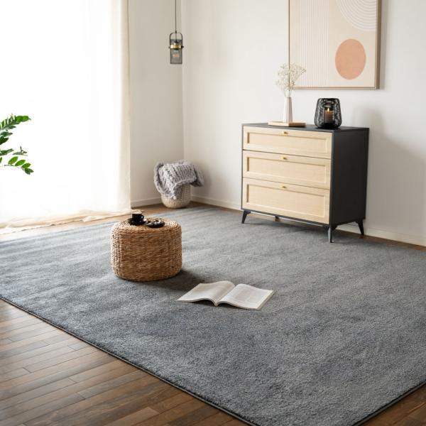 HOME DELUXE Kurzflor Teppich FOFI - 230 x 160 cm Grau