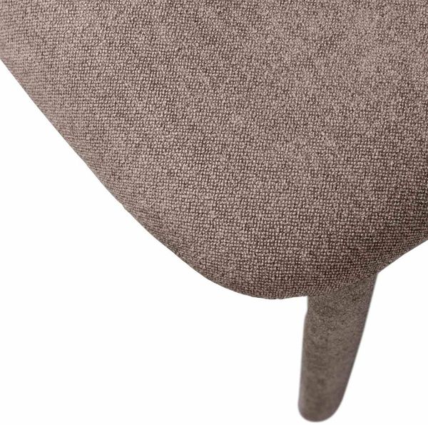 Esszimmerstuhl Noble aus Webstoff, Retro Chic Design, taupe, gepolstert und bequem Bild 6