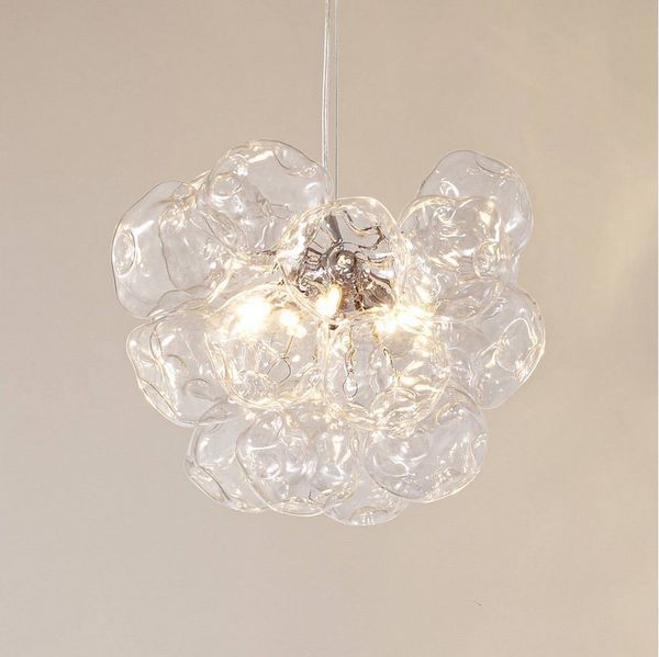 Lucande Hängeleuchte Diborah, Glas Transparent IP20, 5 x 8 W LED