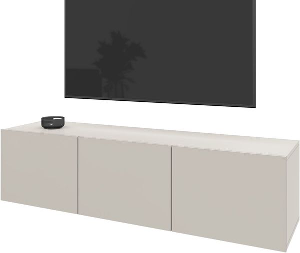 borchardt Möbel Lowboard Sophia, TV-Schrank mit 3 Türen, hängend oder stehend, Breite 139 cm mit 3 Türen, stehend und hängend