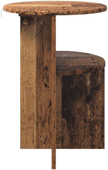 vidaXL Beistelltisch mit Speicher Altholz Ø 39,5 x 55 cm Holzwerkstoff 8001026 Bild 6