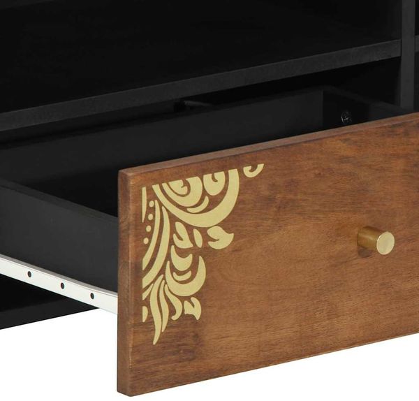 vidaXL TV-Schränk Honigbraun 80 x 33 x 46 cm Massivholz Mango 4018753 Bild 7