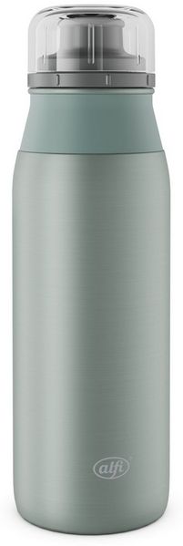 Alfi Trinkflasche ELEMENT BOTTLE, Edelstahlkörper, spülmaschinenfest, 0,6l, Free-Flow Trinksystem mit intuitivem Schraubverschluss