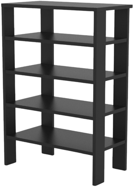 Coemo Schuhregal Charlie Standregal Bücherregal Schwarz