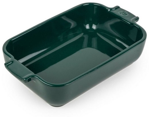 PEUGEOT Auflaufform APPOLIA Keramik 22cm Rechteckig Waldgrün Spülmasch, Keramik, Keramik