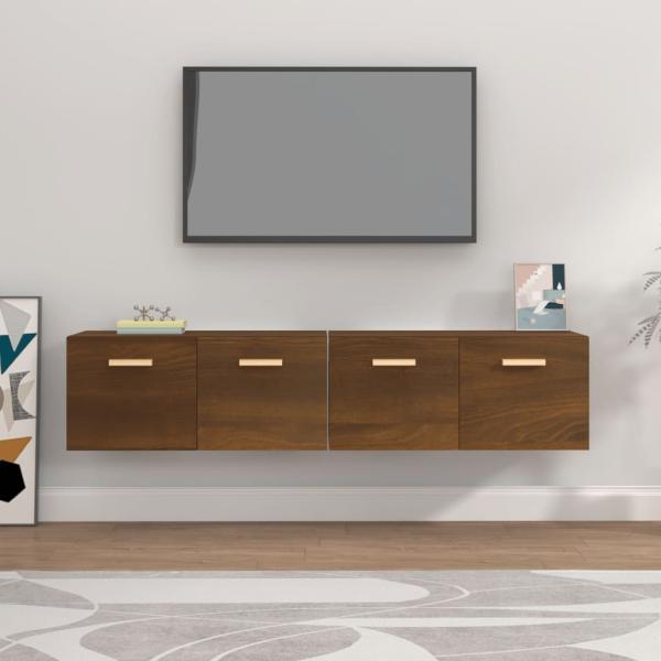 vidaXL Wandschränke 2Stk Braun Eichen-Optik 80x35x36,5cm Holzwerkstoff 3115651