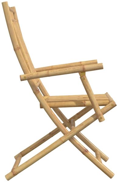 vidaXL Gartenstühle 4 Stk. Klappbar 53x66x99 cm Bambus 3278514 Bild 6