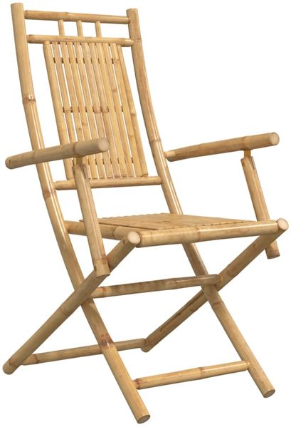 vidaXL Gartenstühle 4 Stk. Klappbar 53x66x99 cm Bambus 3278514 Bild 3