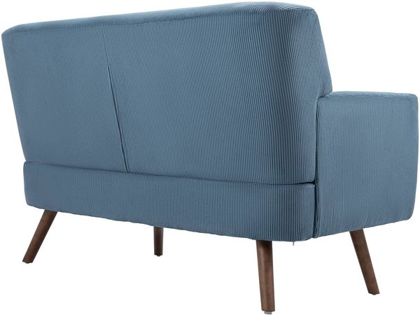 CLP Sofa Kioni Cordbezug 2-Sitzer komfortabel gepolstert bis 240 kg belastbar,blau Bild 7