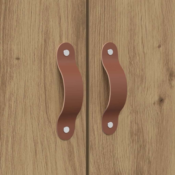 vidaXL Aufbewahrungsbettgestell Artisan-Eiche 120 x 190 cm 3335428 Bild 9