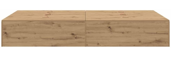 vidaXL Aufbewahrungsbettgestell Artisan-Eiche 120 x 190 cm 3335428 Bild 6