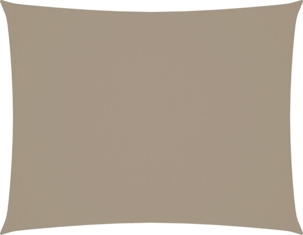 vidaXL Sonnensegel Oxford-Gewebe Rechteckig 3,5x5 m Taupe 135435
