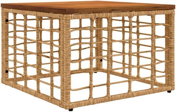 vidaXL Outdoor-Sofagarnitur 10 pcs Natürlich und Cremweiß Polyester 3437776 Bild 6