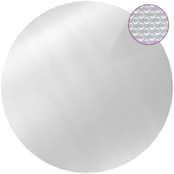vidaXL Poolabdeckung Silbern 455 cm PE 93088