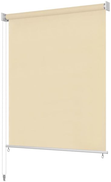 vidaXL Außenrollo 100 x 230 cm Cremeweiß 43449