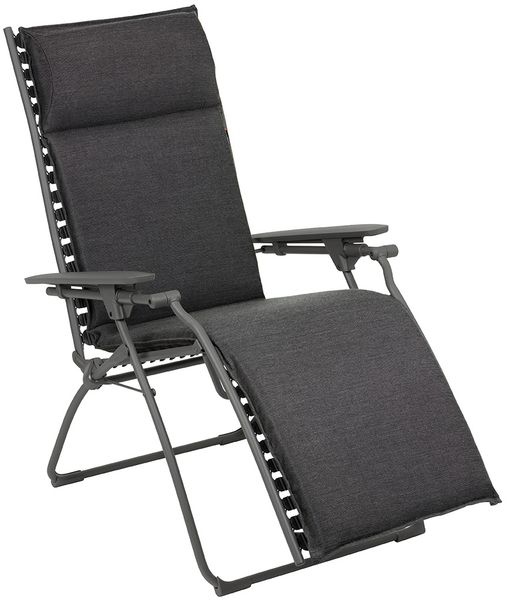 Outdoor Relaxliege BAYANNE Onyx / Gestell Titane