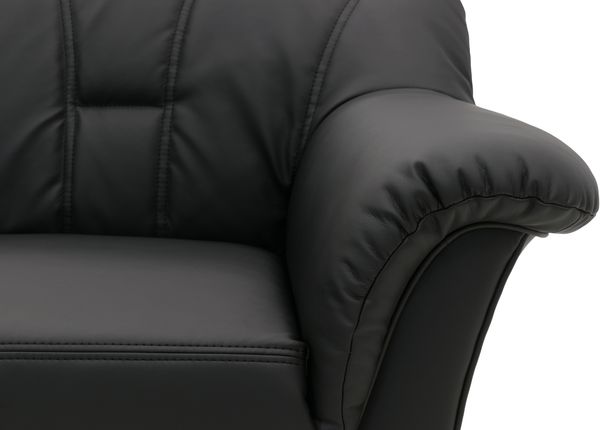DOMO Collection Papenburg, Ecksofa mit Schlaffunktion, Kunstleder schwarz, 180 x 243 cm Bild 8