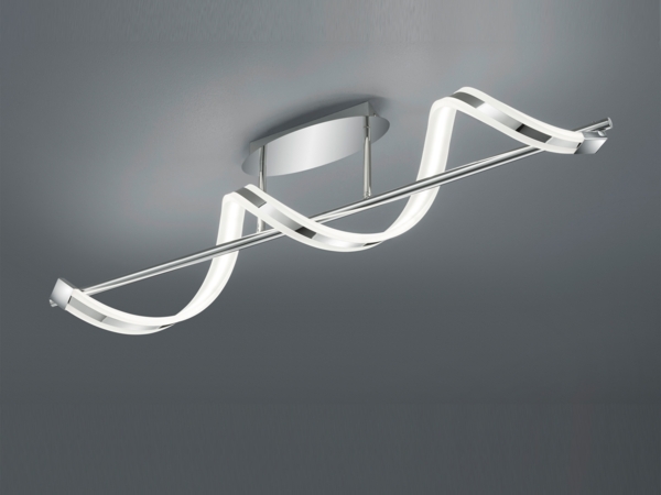Trio Sydney LED Deckenleuchte, 20W, 1800lm, chrom/weiß (672910106)